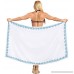 LA LEELA Women Bikini Wrap Cover up Swimwear Bathingsuit Solid ONE Size White f414 B06WP5K9N1